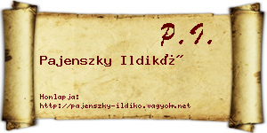 Pajenszky Ildikó névjegykártya